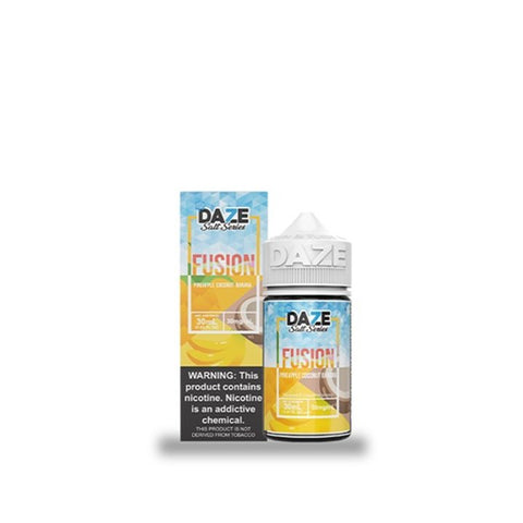 Pineapple Coconut Banana ICED - 7 Daze Fusion ICED SALT Series - 30mL Salt Nic